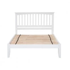 Mission White King Platform Bed with Open Foot Board by AFI -Outlet AFI Store white afi platform beds ar8751002 c3 1000