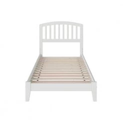 Richmond White Twin XL Platform Bed with Open Foot Board by AFI -Outlet AFI Store white afi platform beds ar8811002 1f 1000