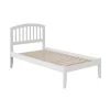 Richmond White Twin XL Platform Bed with Open Foot Board by AFI -Outlet AFI Store white afi platform beds ar8811002 64 1000