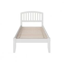 Richmond White Twin XL Platform Bed with Open Foot Board by AFI -Outlet AFI Store white afi platform beds ar8811002 c3 1000