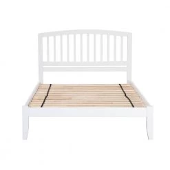 Richmond White Queen Platform Bed with Open Foot Board by AFI -Outlet AFI Store white afi platform beds ar8841002 31 1000