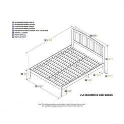Richmond White Queen Platform Bed with Open Foot Board by AFI -Outlet AFI Store white afi platform beds ar8841002 e1 1000