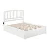 Richmond White Queen Bed with Footboard and Twin Extra Long Trundle by AFI -Outlet AFI Store white afi platform beds ar8842042 64 1000