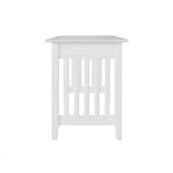 48 in. Rectangular White 1 Drawer Writing Desk with Solid Wood Material by AFI -Outlet AFI Store white afi writing desks ah12212 c3 1000